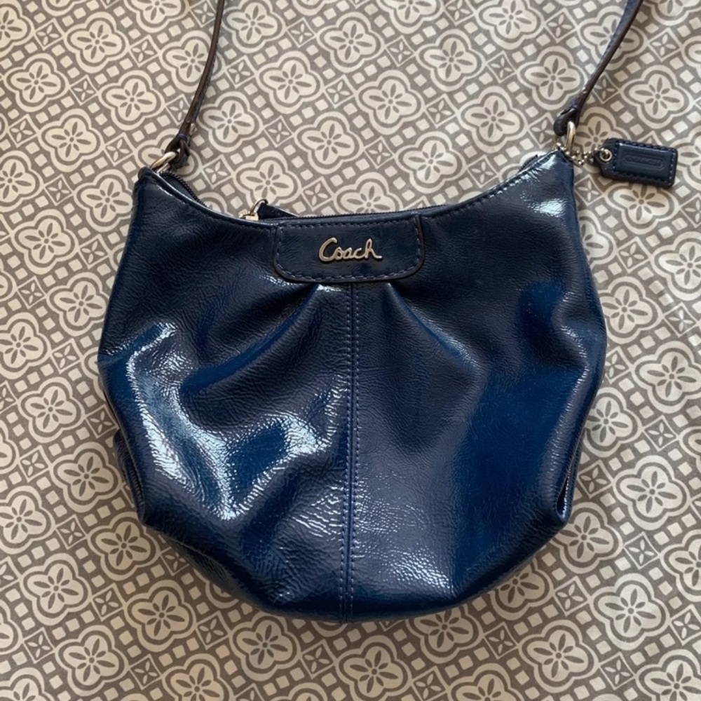 Coach blue purse